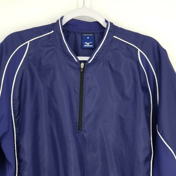 Mizuno Mens Size Med Golf Quarter Zip Windbreaker - Picture 4 of 7
